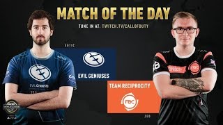 Evil Geniuses vs Team Reciprocity | CWL Pro League 2019 | Division A | Week 8 | Day 4