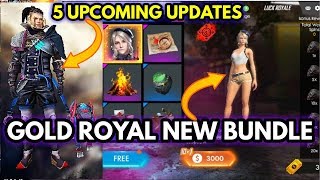 Gold royal new bundle in free fire || Free Fire 5 New upcoming updates || MG MORE