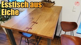 Esstisch aus Hartholz selber bauen | Lets Bastel