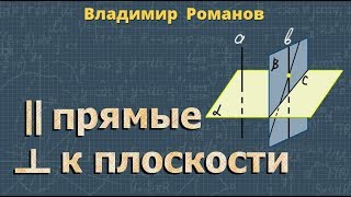 ПАРАЛЛЕЛЬНЫЕ ПРЯМЫЕ перпендикулярные к плоскости 10 11 класс