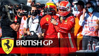 Charles and Carlos after the British GP