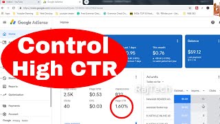 safe ctr percentage | high ctr in youtube adsense problem | how to reduce ctr in adsense 2019