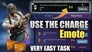 Use The CHARGE Emote In The Military Base ! PUBG Mobile Royal Pass Mission