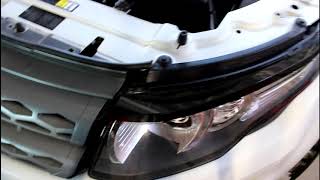Замена радиатора охлаждения на Range Rover Evoque 2,2 Ленд Ровер Эвок 2011 года 1часть