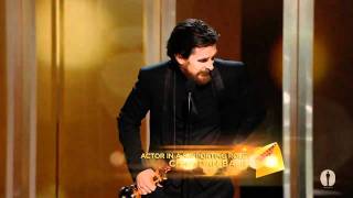 Christian Bale winning Best Supporting Actor
