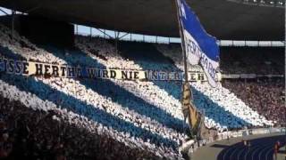 Hertha - Nürnberg 1. Spieltag Saison 2011/2012 Ostkurve Choreografie HD