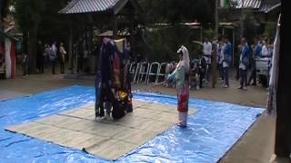 上郡町『①竹万大避神社平成24年秋まつり・獅子舞奉納』(10/28)