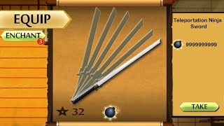 Shadow Fight 2, The Most Coolest And Powerful Weapon Teleportation Ninja Sword