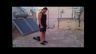Προπονηση ποδιων με λαστιχα-Legs training with elastic bands
