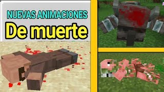NUEVAS ANIMACIONES DE MUERTE PARA MINECRAFT PE 1.13.0.9 / PACK DEMODS Y ADDONS MCPE 1.12.0 OFICIAL