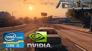 GTA 5 Gameplay on Intel Core i5 3337U 1,8 Ghz + Nvidia GT 740M with 4GB RAM (Review ASUS A46CB i5)