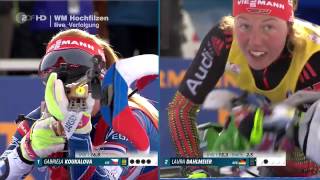Damen 10 km Verfolgung Biathlon WM Hochfilzen 2017/HD