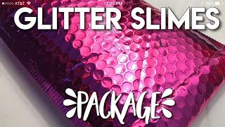 Slime Package From Glitter Slimes On Instagram // Unboxing & Review