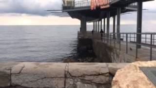 Ялта.Первый снег в Горах.29.11.2014.Субтропики.Крым.Росси