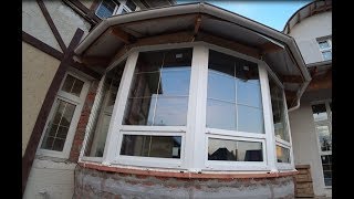 Эркерные окна. Остекление эркера. Монтаж через эркеры
