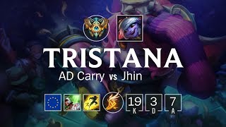 Tristana AD Carry vs Jhin - EUW Challenger Patch 8.3
