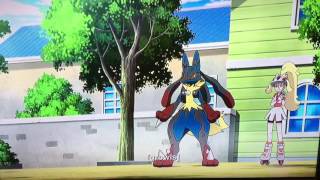 Pokemon X and Y Lucario evolve into Mega Lucario