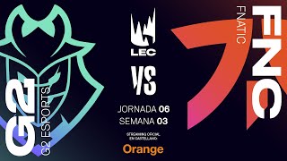 G2 Esports vs Fnatic | LEC Spring split 2020 | Semana 3 | League of Legends