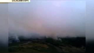 Появилось видео масштабного пожара в Чернобыльской зоне