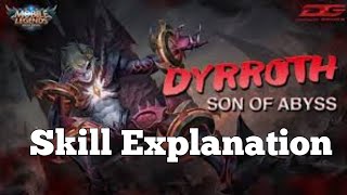 Combo and Skill Dyrroth Mobile Legend