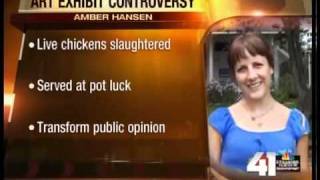 Lawrence artiest wants to slaughter chickens