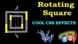 Rotating square css animation | Cool css effects | Learn html and css preloader