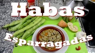 Habas Esparragadas. Las Recetas del Hortelano