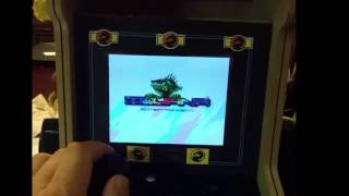 recalbox os on raspberry pi inside my super mini arcade machine 7 in display
