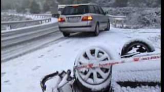 LA NIEVE DA PASO AL HIELO EN LAS CARRETERAS