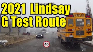 G Driver License Test Route Lindsay Ontario 2019