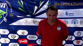 Камил Байрамов, главный тренер ДГТУ, после матча ДГТУ - КБГУ (1:1).