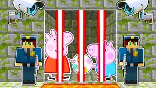 PEPPA PIG REAL ESCAPA DE LA PRISÓN MÁS SEGURA DE MINECRAFT! ?(RECORD MUNDIAL) GEORGE MAMÁ PAPÁ PIG