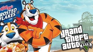 GTA 5 Mods - FROSTED FLAKES "TONY THE TIGER" MOD (GTA 5 Mods Gameplay)