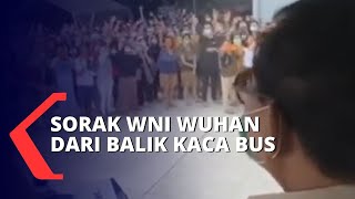 Sorak WNI dari Wuhan Saat Dikunjungi Menhan Prabowo di Natuna