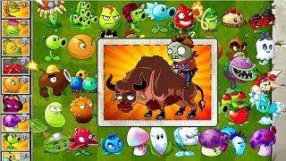 PVZ 2 Every Plant Power-Up! Plants vs Zombies 2 vs Zombie Bull Primal Plantas Contra Zombies 2