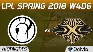 IG vs SS Highlights Game 1 LPL Spring 2018 W4D6 Invictus Gaming vs Snake by Onivia