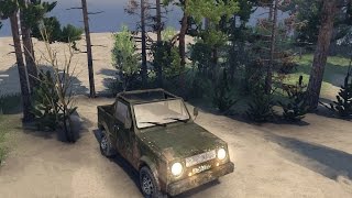 SpinTires обзор мода ( ВАЗ - 2122 "Река" ) Прикольно!