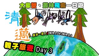 【清邁8日遊Day 3】親子叢林飛索│帶著小二、小四一起去Zipline&Elephant Camp@黃弟一家人#34