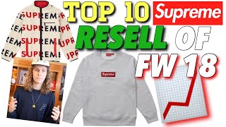 Top 10 Best Resell Items Of Supreme F/W '18!