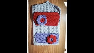 Como hacer un bolso para pañales de ganchillo