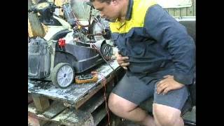 Газонокосилка AL ko 3,82 ровняем нож