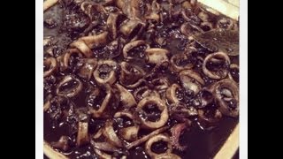 Calamares en su tinta