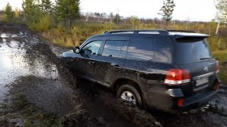 Офигеть! Lexus и Land Cruiser 200 по грязи