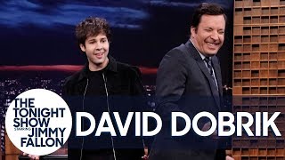 David Dobrik Reenacts the Moment Justin Bieber Tickled Him at the Club