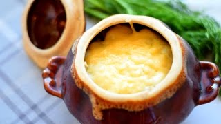 Грибной жульен (грибы в сметане) / Mushroom julienne