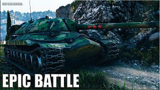 ЗРЕЛИЩНЫЙ БОЙ на ИС-7 ? 10300+ dmg ? World of Tanks лучший бой на тт СССР