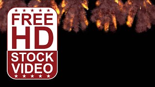 FREE HD video backgrounds – explosions from above on black background 2D animation