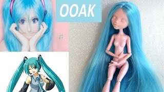 Кукла АНАСТАСИЯ ШПАГИНА vs Хацунэ Мику ООАК Монстер Хай ООАК. Часть 1. Как перепрошить волосы кукле