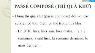 Khi nào dùng thì PRÉSENT, PASSÉ COMPOSÉ, FUTUR? (giải đáp 2)