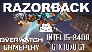 Overwatch Gameplay, GTX 1070 G1 + i5 - 8400, FPS Test